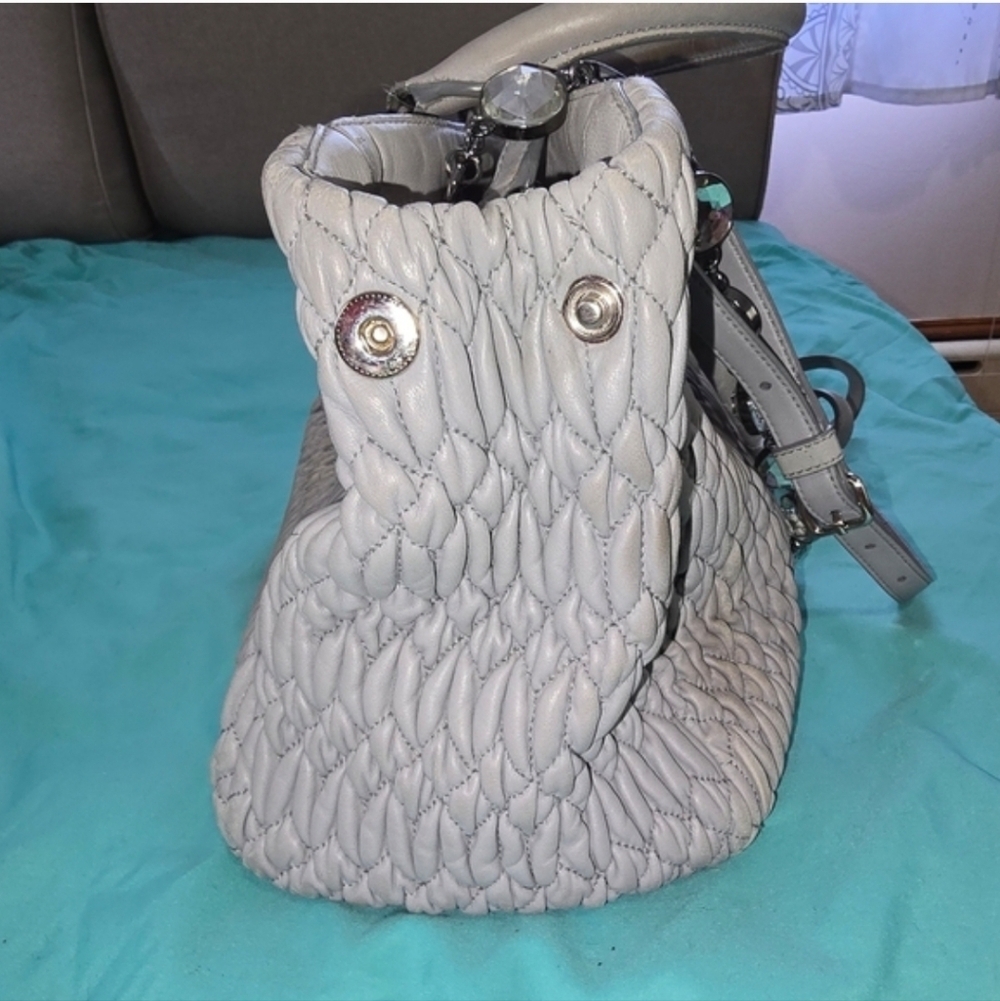 Miu Miu Gray Quilted Women's Bag - Picture 6 of 11